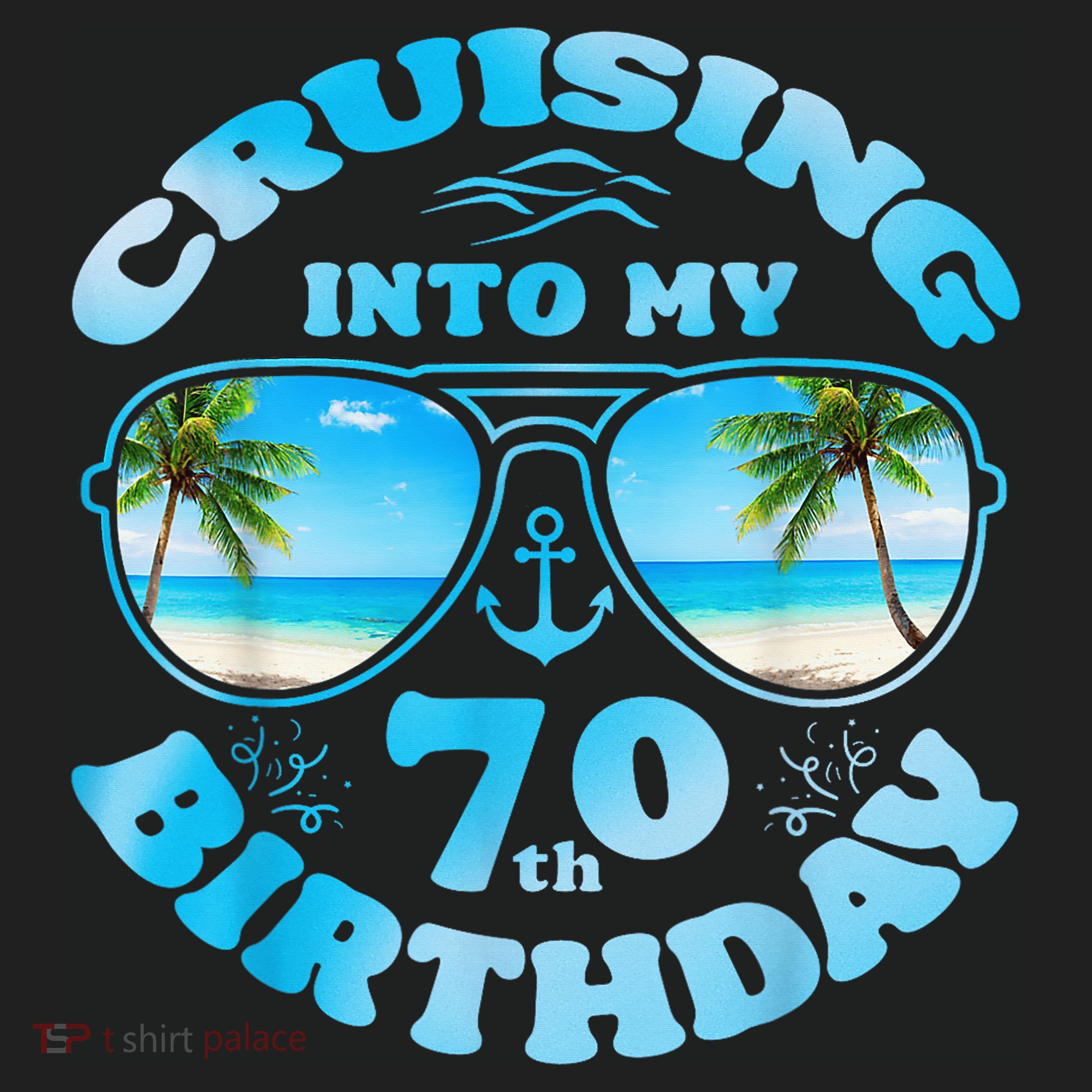 Cruising Into My 70th Birthday-Matching 70th Birthday Cruise Tumbler