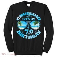 Cruising Into My 70th Birthday-Matching 70th Birthday Cruise Tall Sweatshirt thumb 0