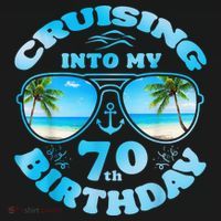 Cruising Into My 70th Birthday-Matching 70th Birthday Cruise Women's Tank Top thumb 5