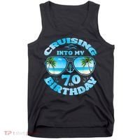 Cruising Into My 70th Birthday-Matching 70th Birthday Cruise Tank Top thumb 0