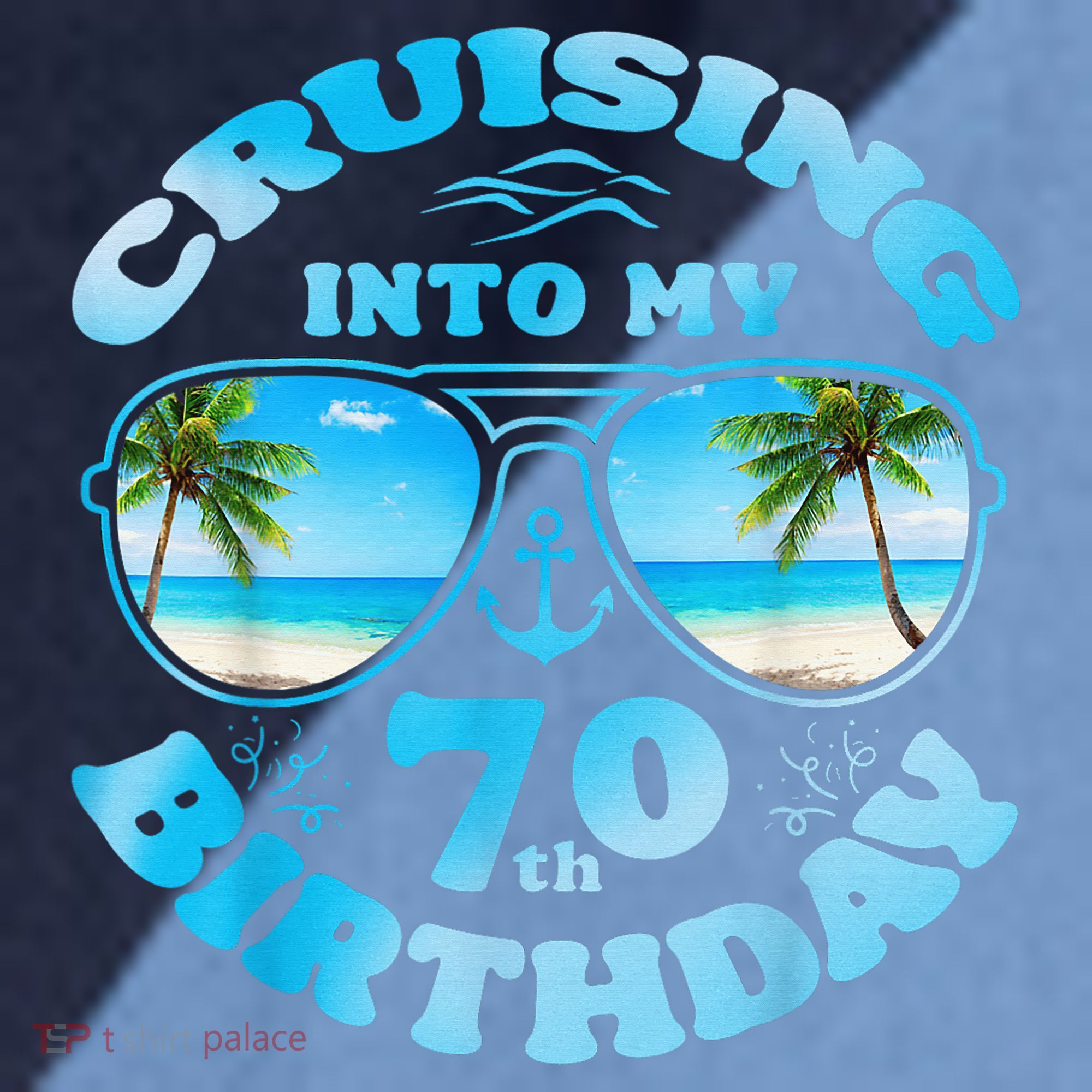 Cruising Into My 70th Birthday-Matching 70th Birthday Cruise Raglan Baseball Sleeve Shirt