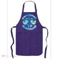 Cruising Into My 70th Birthday-Matching 70th Birthday Cruise Apron thumb 0