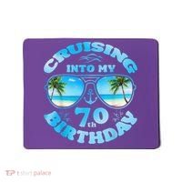 Cruising Into My 70th Birthday-Matching 70th Birthday Cruise Mousepad thumb 0