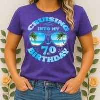 Cruising Into My 70th Birthday-Matching 70th Birthday Cruise Women's T-Shirt thumb 2