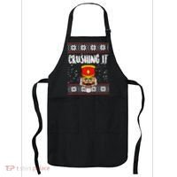 Crushing It Nutcracker Ugly Christmas Xmas Apron thumb 0