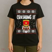 Crushing It Nutcracker Ugly Christmas Xmas T-Shirt thumb 4