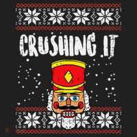 Crushing It Nutcracker Ugly Christmas Xmas Beanie thumb 2