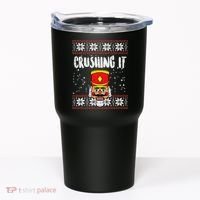Crushing It Nutcracker Ugly Christmas Xmas Tumbler thumb 0
