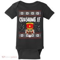 Crushing It Nutcracker Ugly Christmas Xmas Baby Bodysuit thumb 0