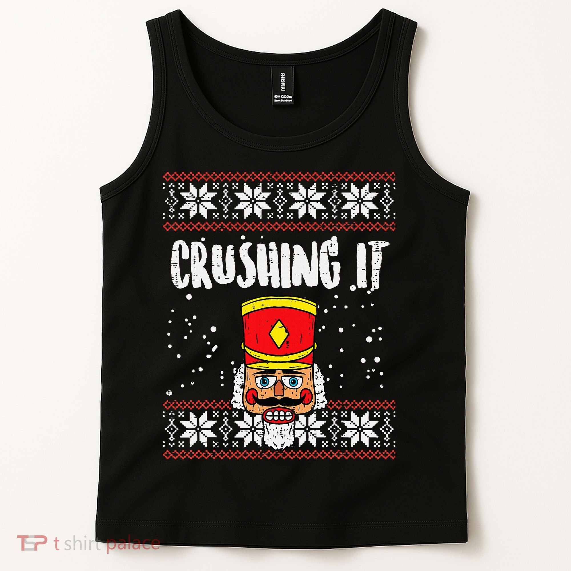 Crushing It Nutcracker Ugly Christmas Xmas Tank Top
