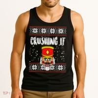 Crushing It Nutcracker Ugly Christmas Xmas Tank Top thumb 3