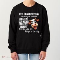 Cow IM Not Clumsy The Floor Just Hates Me The Table Women's Sweatshirt thumb 0