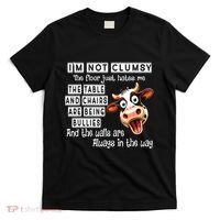 Cow IM Not Clumsy The Floor Just Hates Me The Table T-Shirt thumb 0