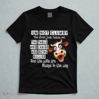 Cow IM Not Clumsy The Floor Just Hates Me The Table T-Shirt thumb 5