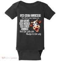 Cow IM Not Clumsy The Floor Just Hates Me The Table Baby Bodysuit thumb 0