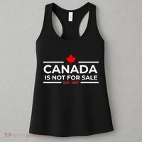 Canada Is Not For Sale 1867 Funny Women's Tank Top thumb 3