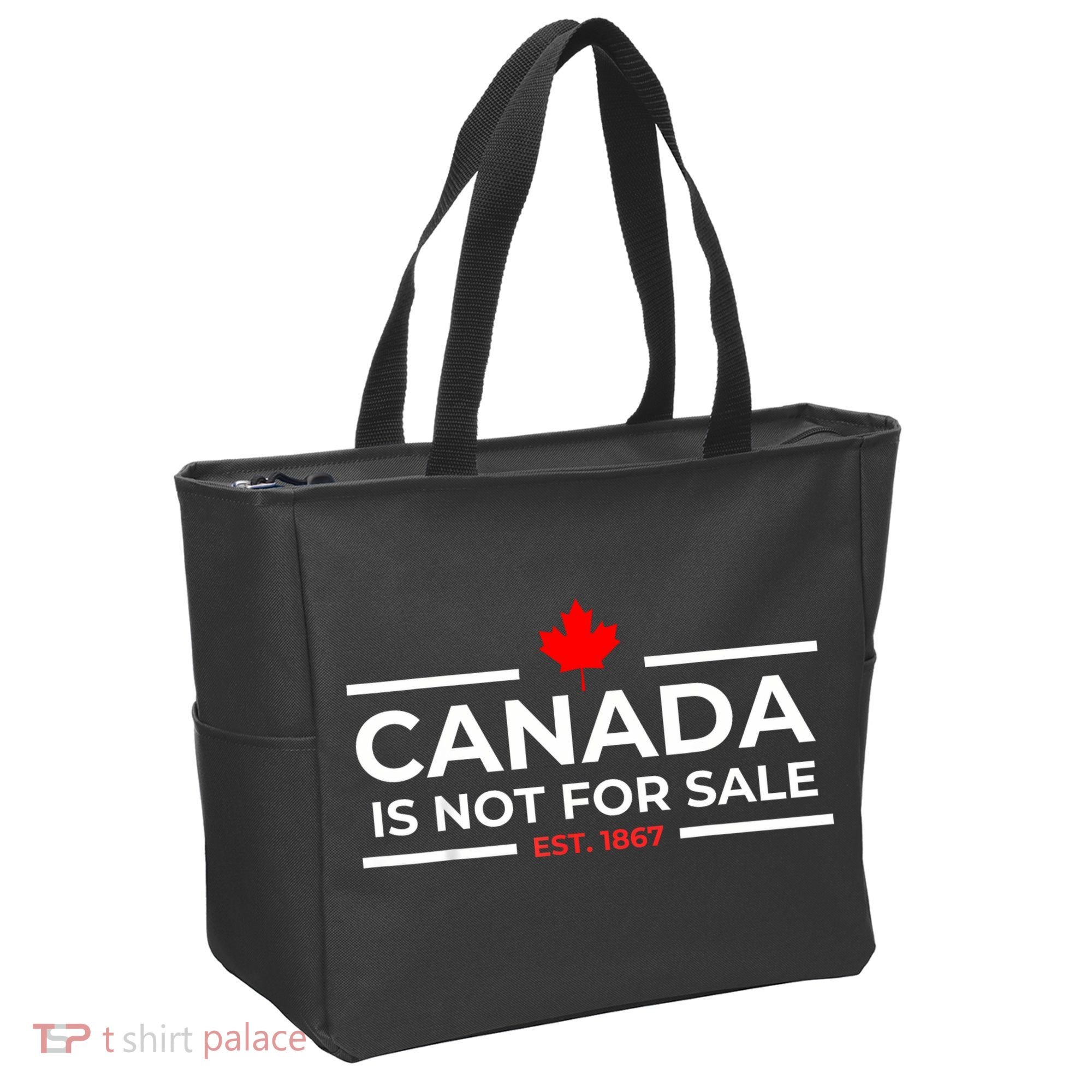 Canada Is Not For Sale 1867 Funny Tote Bag