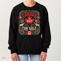 Canada Is Not For Sale Est. 1867 Proud Canadian Women's Sweatshirt thumb 0