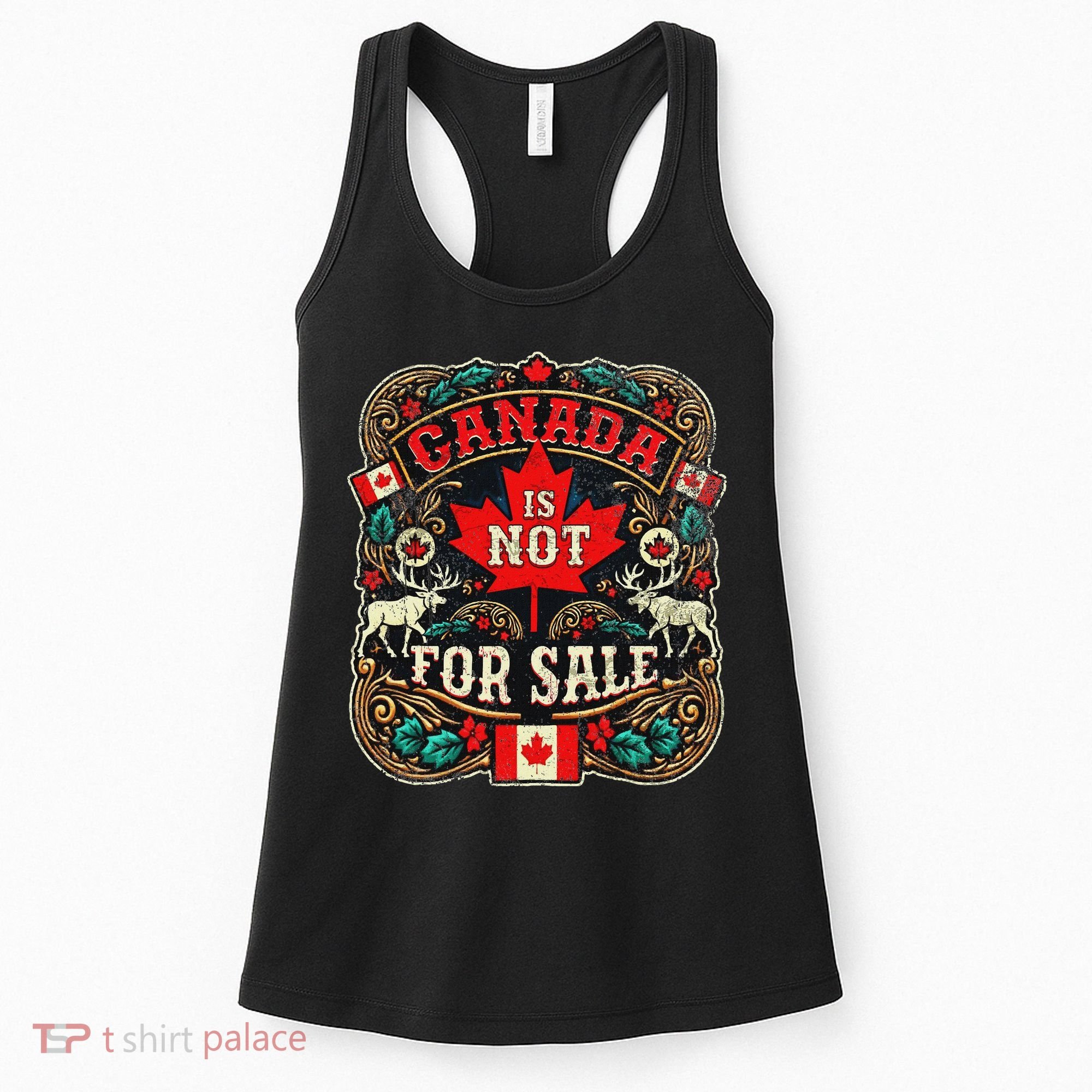 Canada Is Not For Sale Est. 1867 Proud Canadian Women's Tank Top
