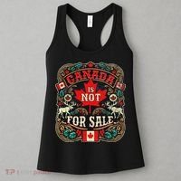 Canada Is Not For Sale Est. 1867 Proud Canadian Women's Tank Top thumb 3