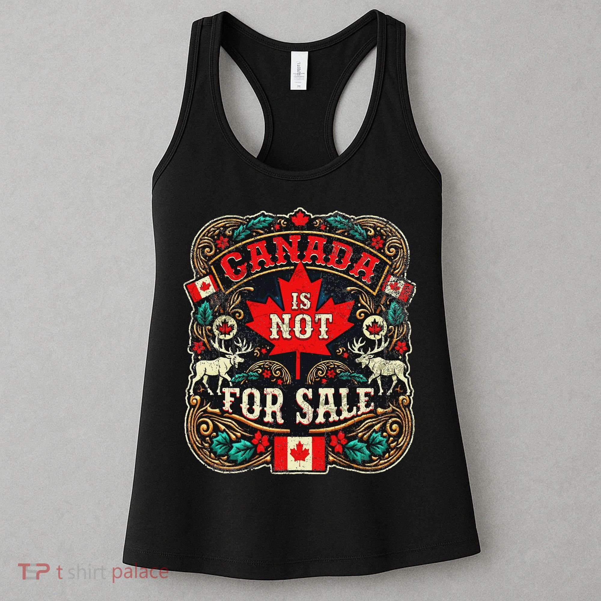 Canada Is Not For Sale Est. 1867 Proud Canadian Women's Tank Top