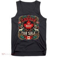 Canada Is Not For Sale Est. 1867 Proud Canadian Tank Top thumb 0