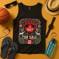 Canada Is Not For Sale Est. 1867 Proud Canadian Tank Top thumb 4