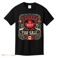 Canada Is Not For Sale Est. 1867 Proud Canadian Kids T-Shirt thumb 0