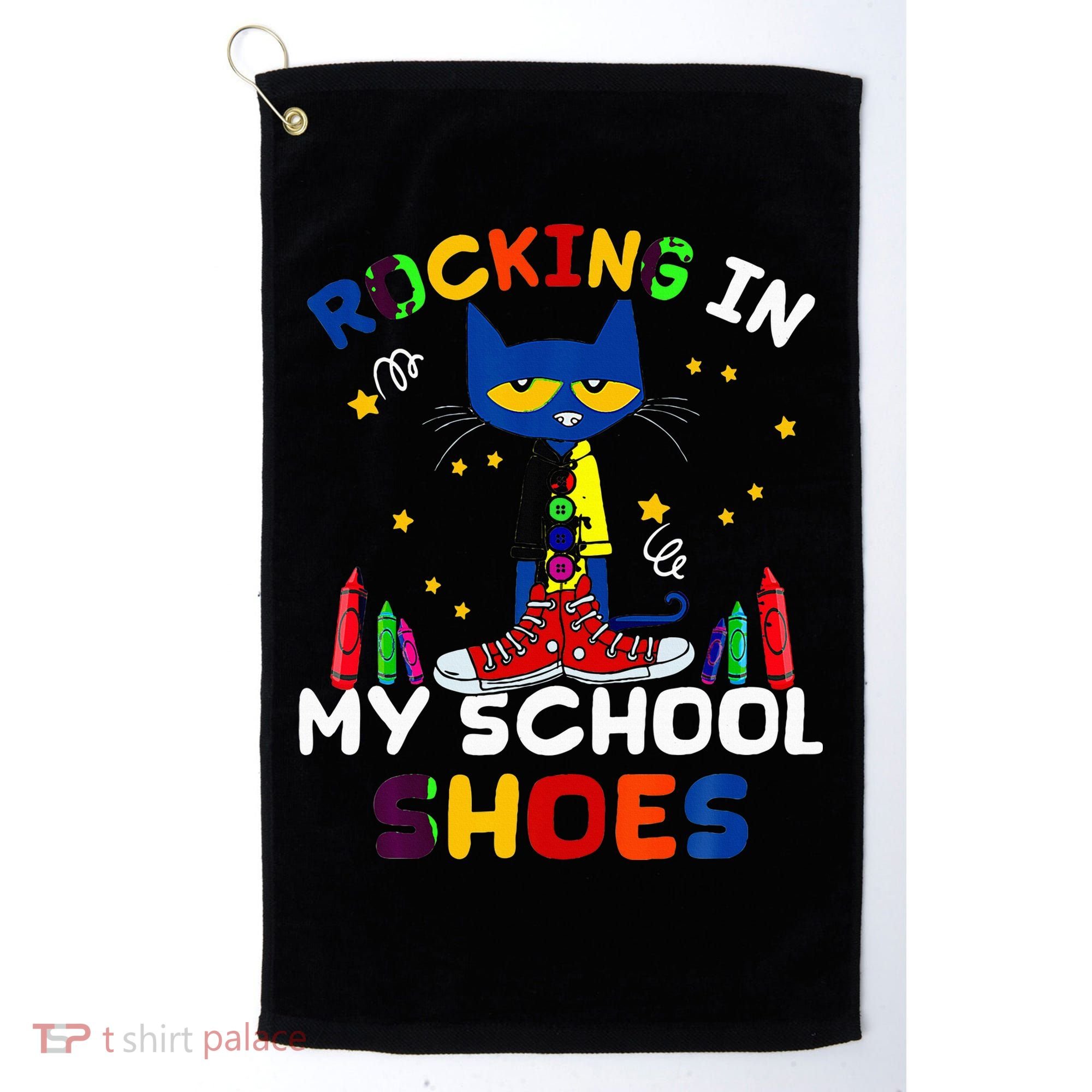 Catrocking I N My School Shoes Golf Towel
