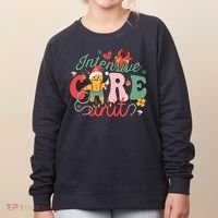 Christmas Icu Nurse Hospital Gingerbread Intensive Care Unit Women's Sweatshirt thumb 0