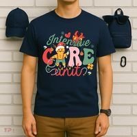 Christmas Icu Nurse Hospital Gingerbread Intensive Care Unit T-Shirt thumb 6