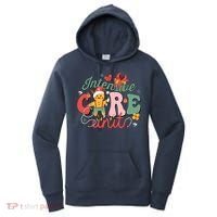 Christmas Icu Nurse Hospital Gingerbread Intensive Care Unit Women's Hoodie thumb 0