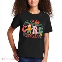 Christmas Icu Nurse Hospital Gingerbread Intensive Care Unit Kids T-Shirt thumb 2