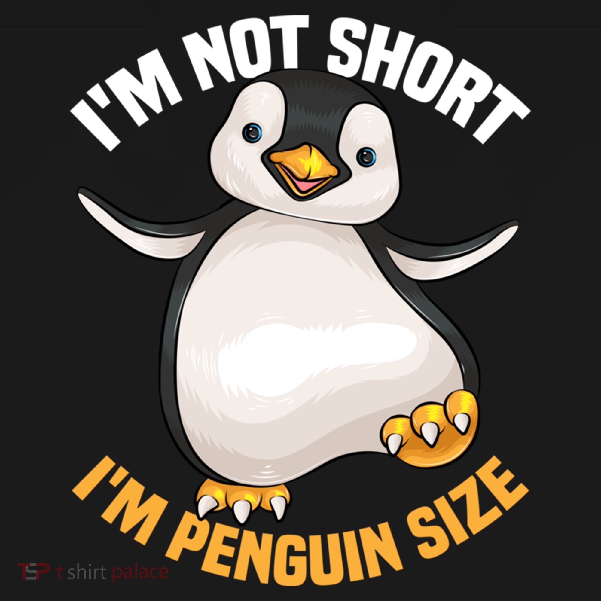 Cool IM Not Short IM Penguin Size Funny Animal Fans Gift Meaningful Gift Women's Hoodie