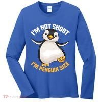 Cool IM Not Short IM Penguin Size Funny Animal Fans Gift Meaningful Gift Women's Long Sleeve Shirt thumb 0