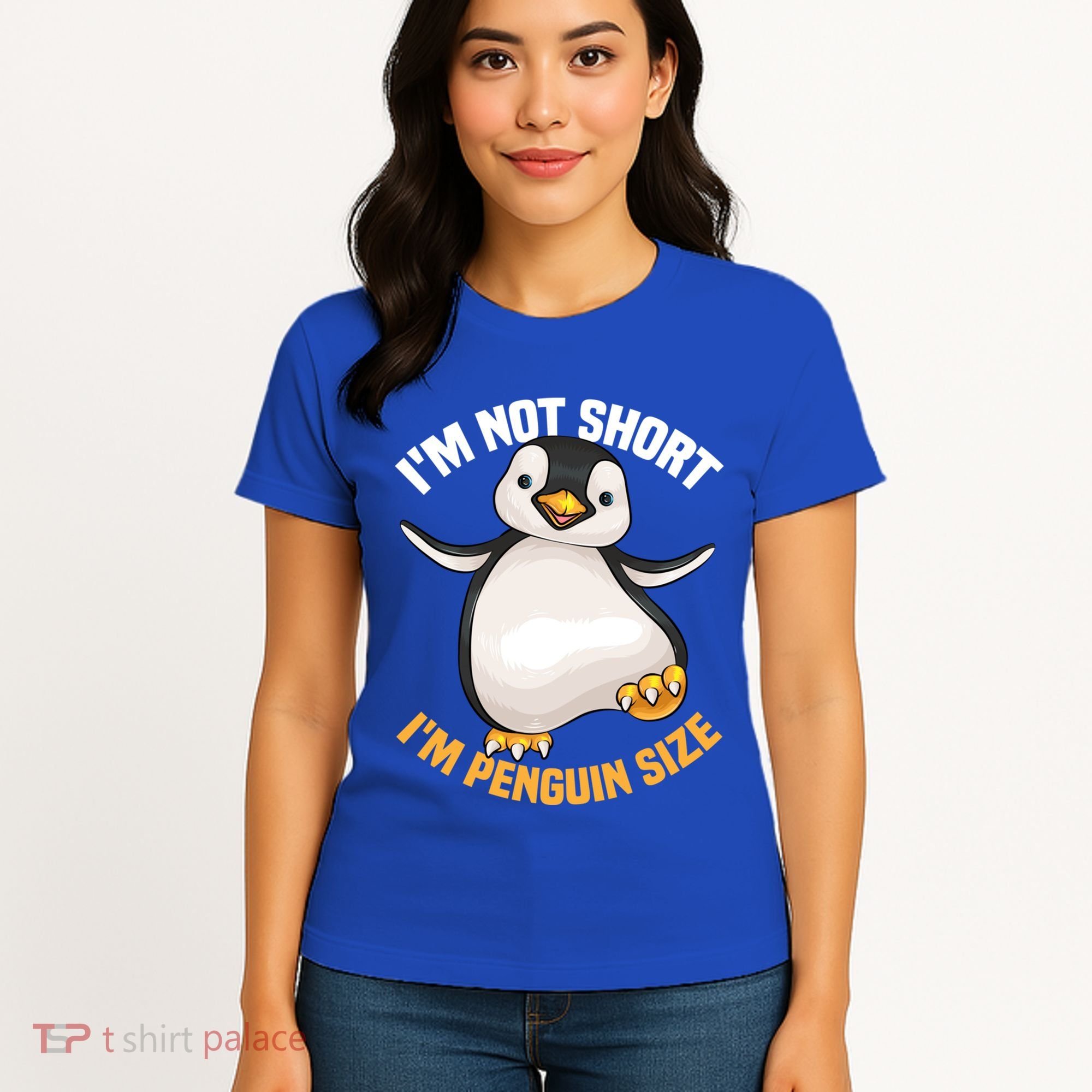 Cool IM Not Short IM Penguin Size Funny Animal Fans Gift Meaningful Gift Women's T-Shirt