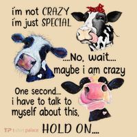 Cow IM Not Crazy IM Just Special Maybe IM Crazy Tote Bag thumb 4