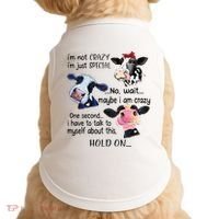 Cow IM Not Crazy IM Just Special Maybe IM Crazy Doggie Tank thumb 0