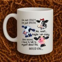 Cow IM Not Crazy IM Just Special Maybe IM Crazy Coffee Mug thumb 2