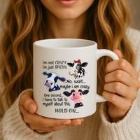 Cow IM Not Crazy IM Just Special Maybe IM Crazy Coffee Mug thumb 3
