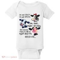 Cow IM Not Crazy IM Just Special Maybe IM Crazy Baby Bodysuit thumb 0