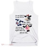 Cow IM Not Crazy IM Just Special Maybe IM Crazy Tank Top thumb 0
