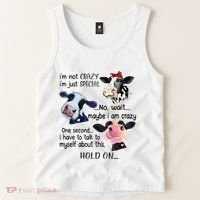 Cow IM Not Crazy IM Just Special Maybe IM Crazy Tank Top thumb 2