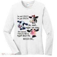 Cow IM Not Crazy IM Just Special Maybe IM Crazy Women's Long Sleeve Shirt thumb 0