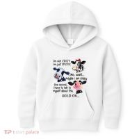 Cow IM Not Crazy IM Just Special Maybe IM Crazy Kids Hoodie thumb 0