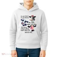 Cow IM Not Crazy IM Just Special Maybe IM Crazy Kids Hoodie thumb 4