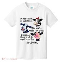 Cow IM Not Crazy IM Just Special Maybe IM Crazy Kids T-Shirt thumb 0