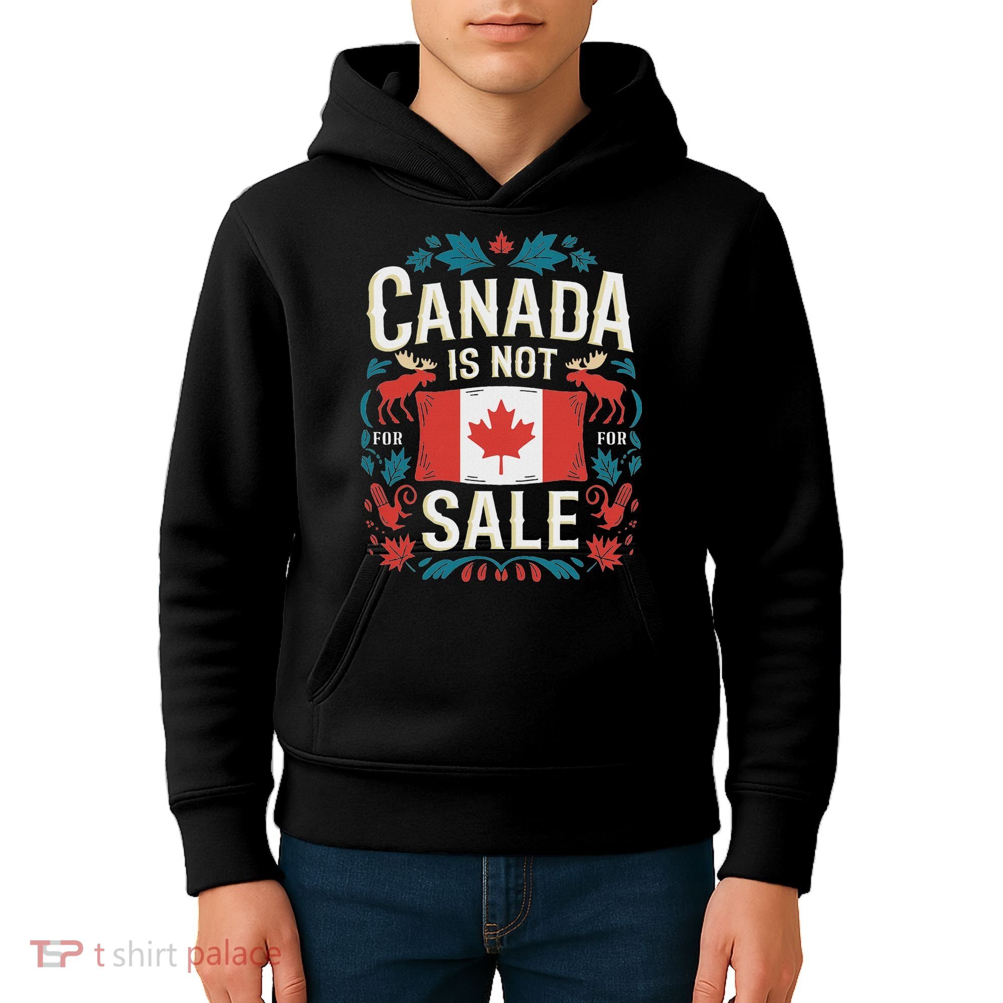 Canada Is Not For Sale Kids Hoodie