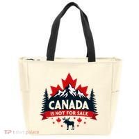 Canada Is Not For Sale Est. 1867 Proud Canadian Tote Bag thumb 0