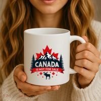 Canada Is Not For Sale Est. 1867 Proud Canadian Coffee Mug thumb 3